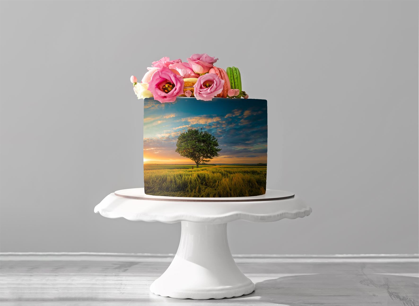 Deko Fondant  Landschaft