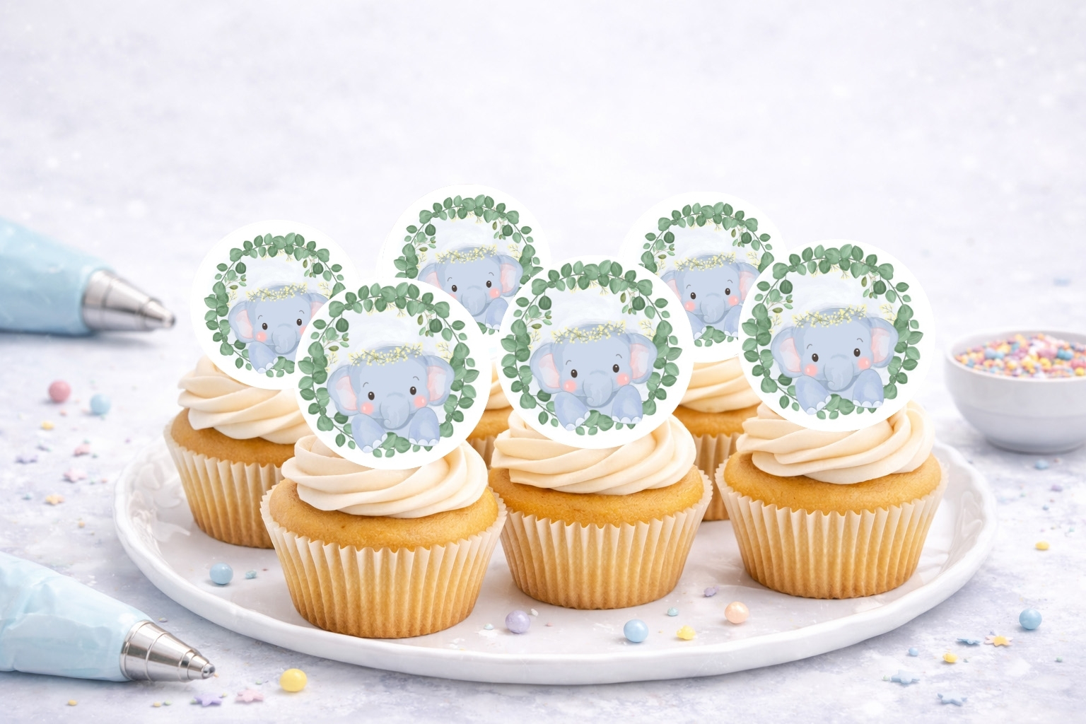 Muffinaufleger Elefant