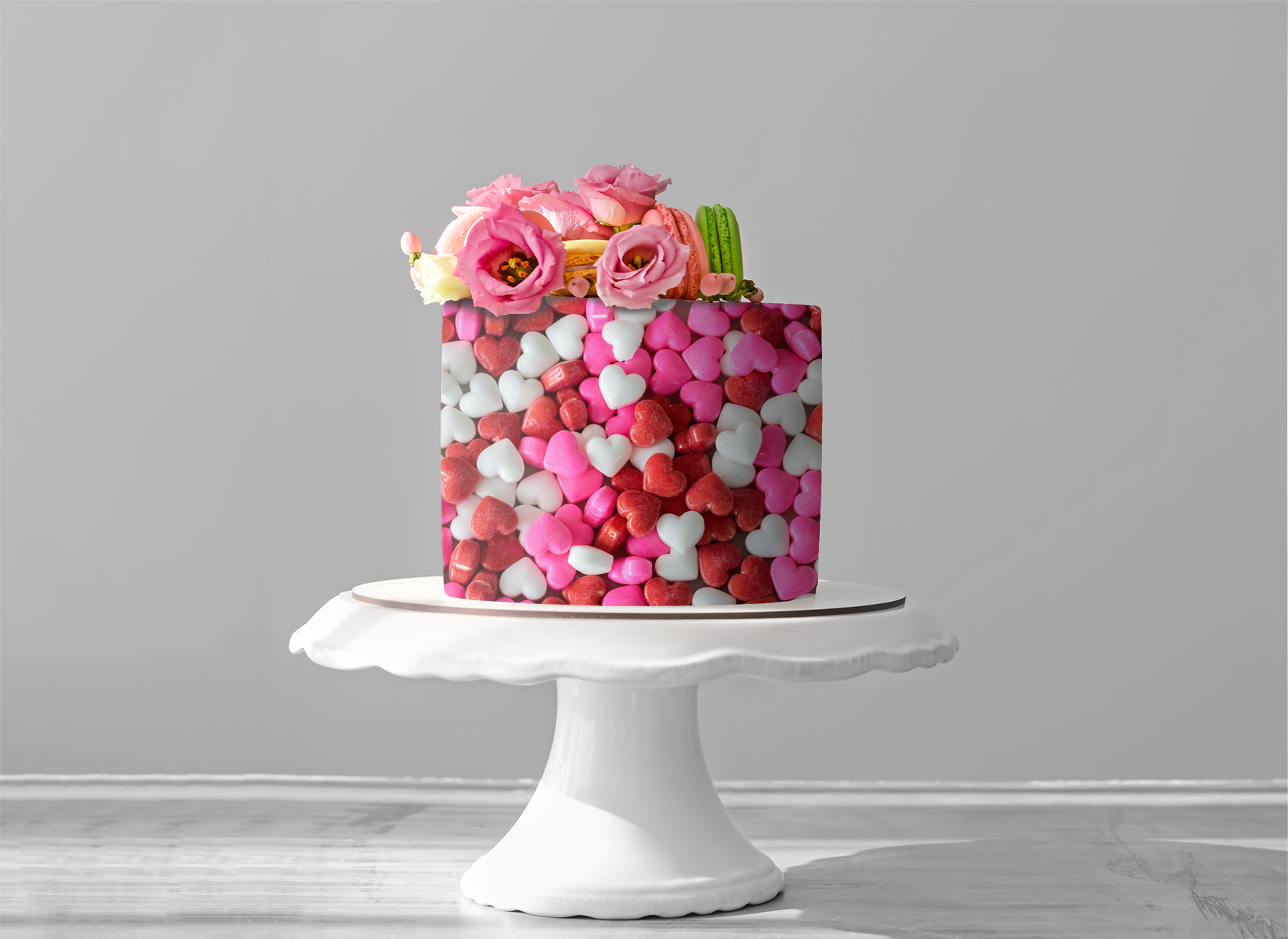 Deko Fondant Zuckerherzen