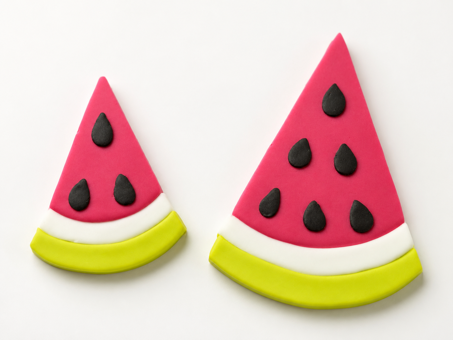 Fondant-Wassermelonen – 2-teiliges Tortendeko-Set