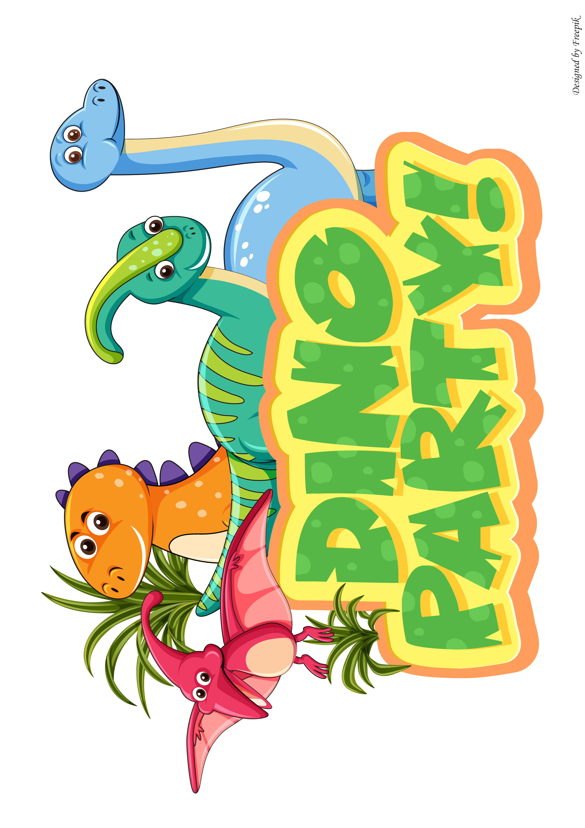 Tortenaufleger Dinosaurier