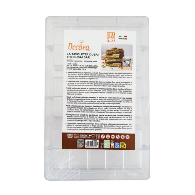 Dubai Dreifach-Schokoladentafel – Profi Gussform