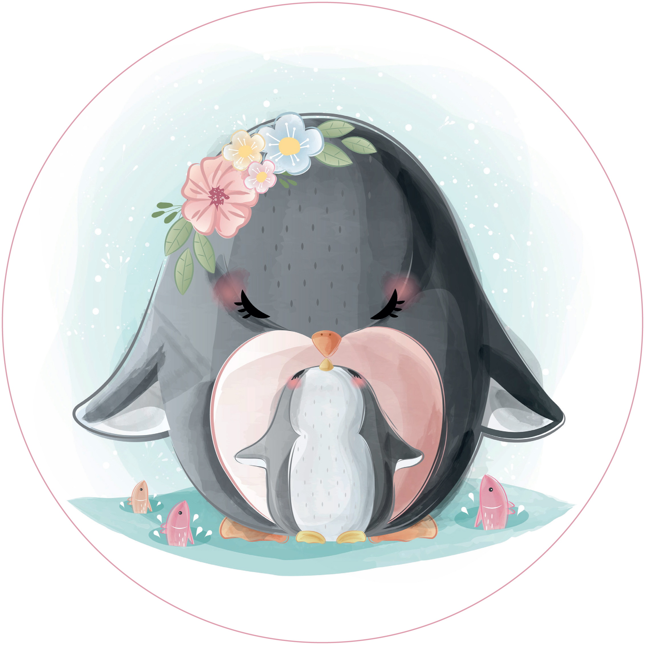 Tortenaufleger Pinguin
