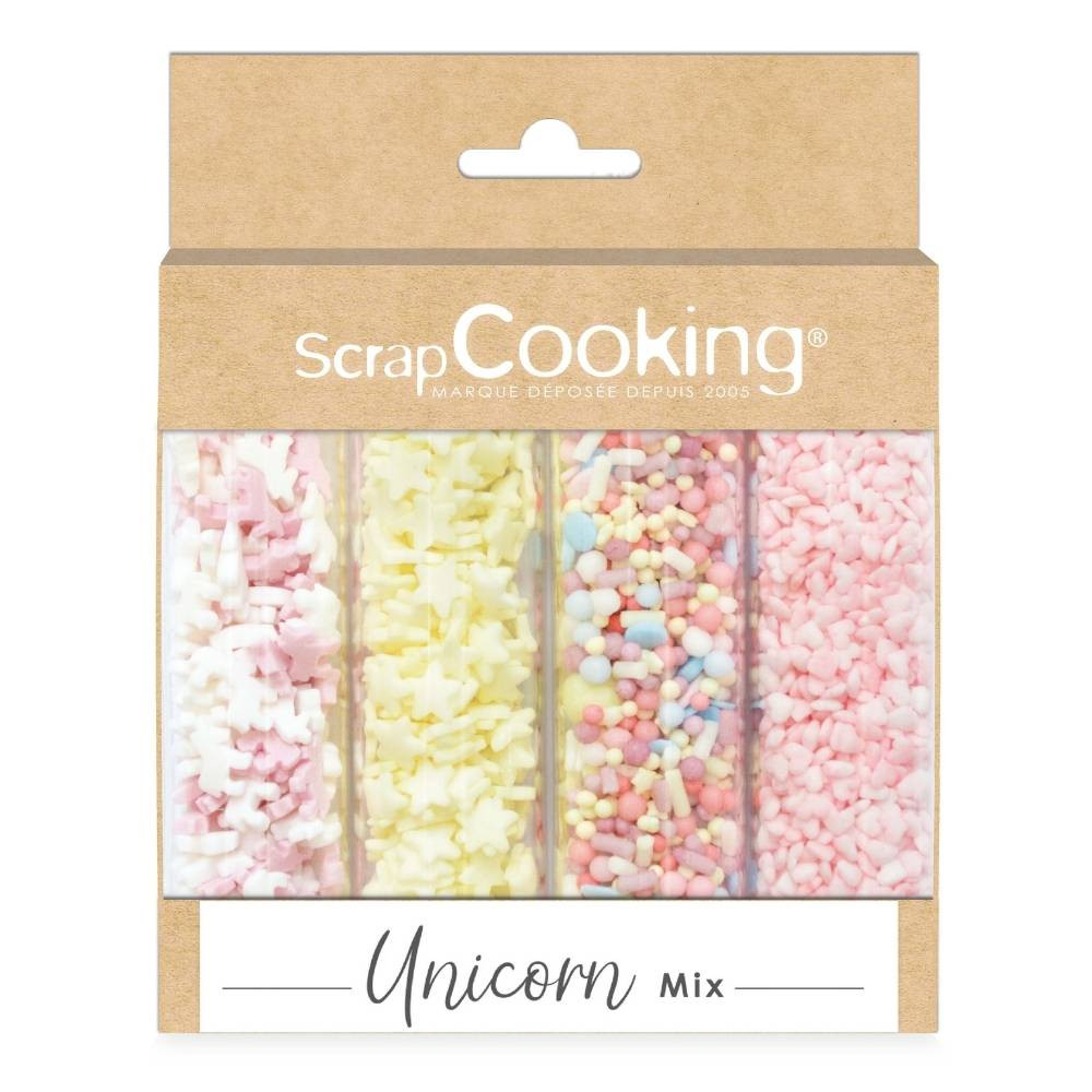 Zuckerdekor-Mix „Einhorn“ – 60 g (4 Sorten im Set)