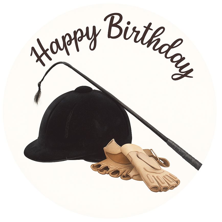 Tortenaufleger  Geburtstag Reiter