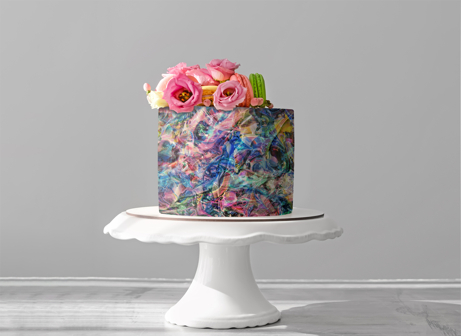 Deko Fondant buntes Muster