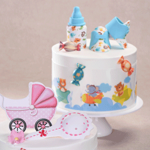 Zucker Set Bub blau 3-teilig Taufe