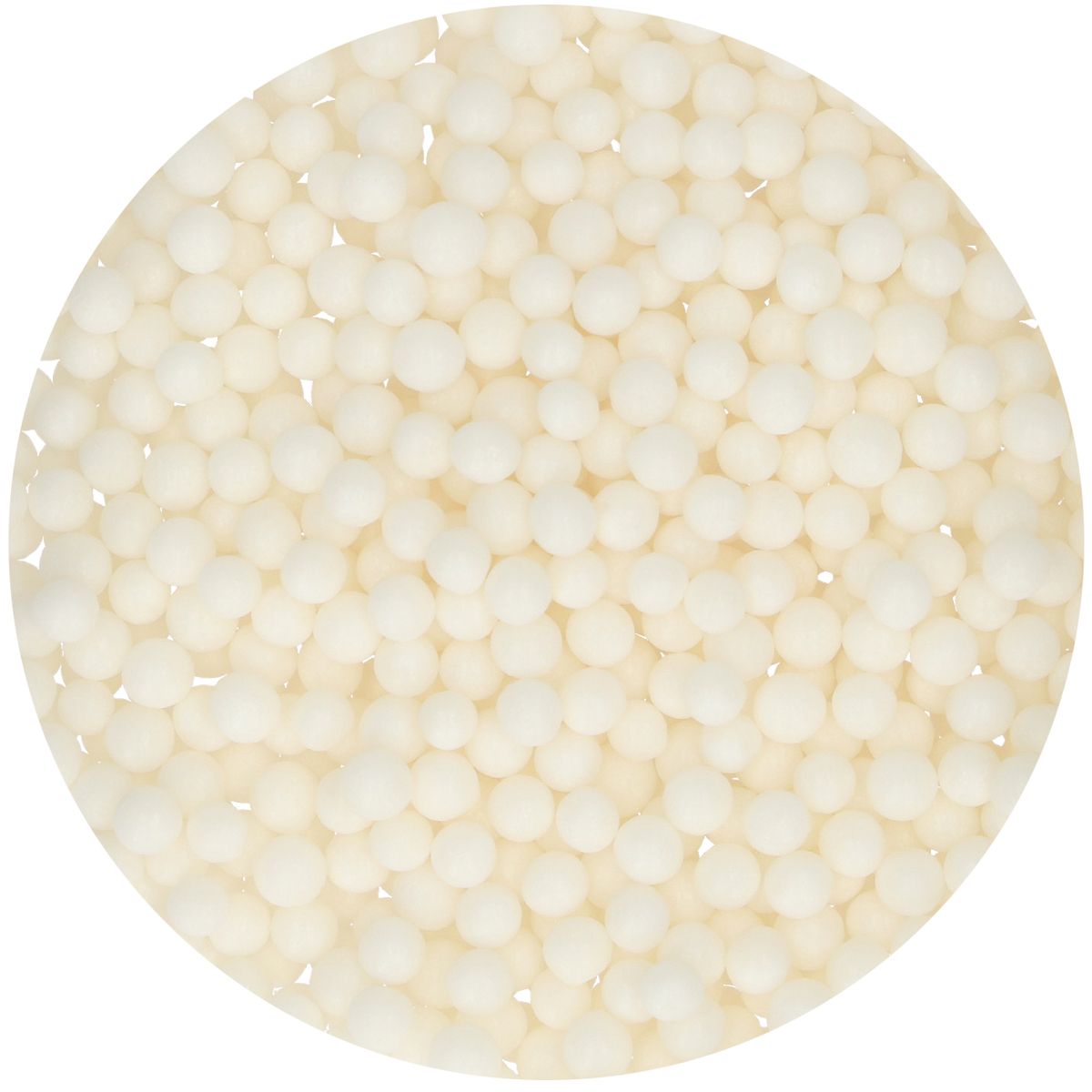 Soft Pearls Medium Weiß 60 g – weiche Zuckerperlen 4 mm
