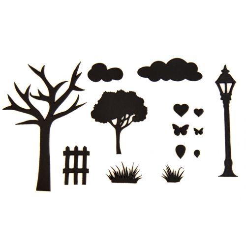 Ausscherest Landschaft Silhouette