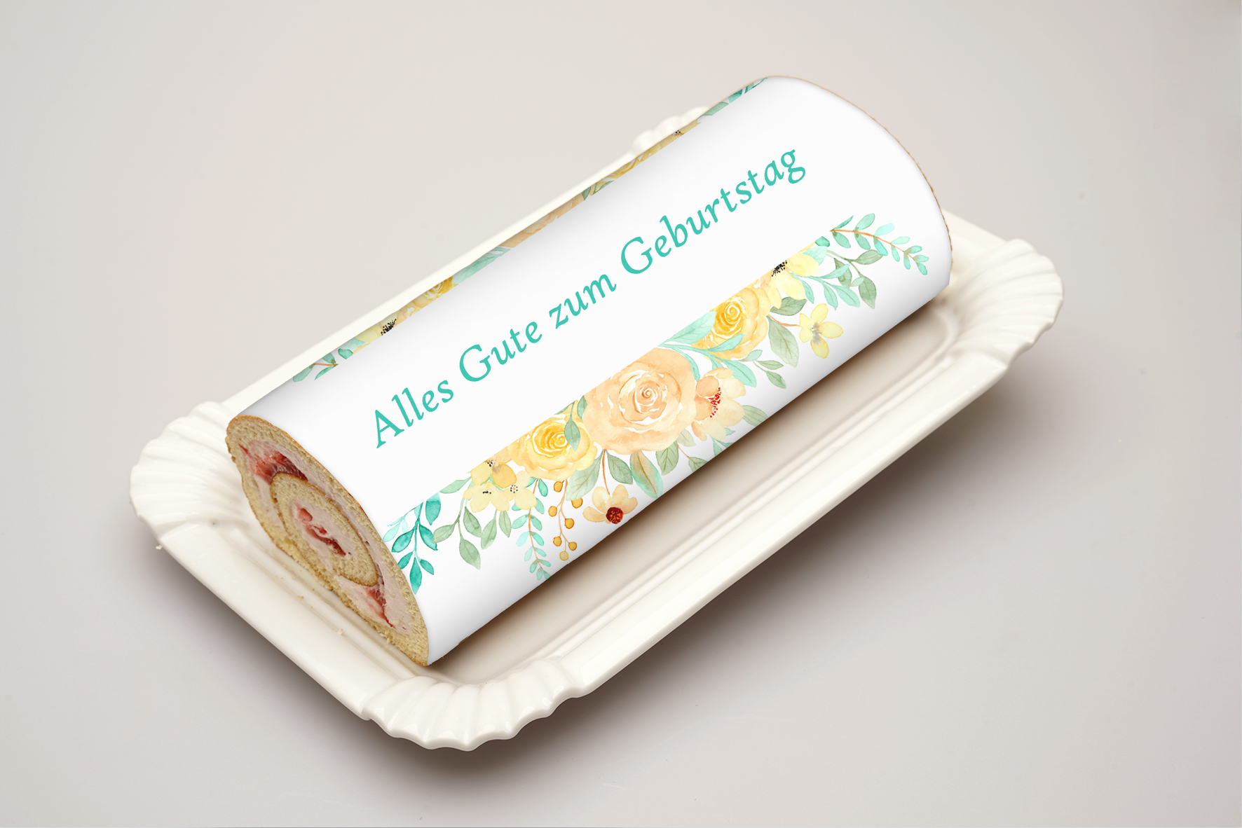 Rouladendekor Alles Gute