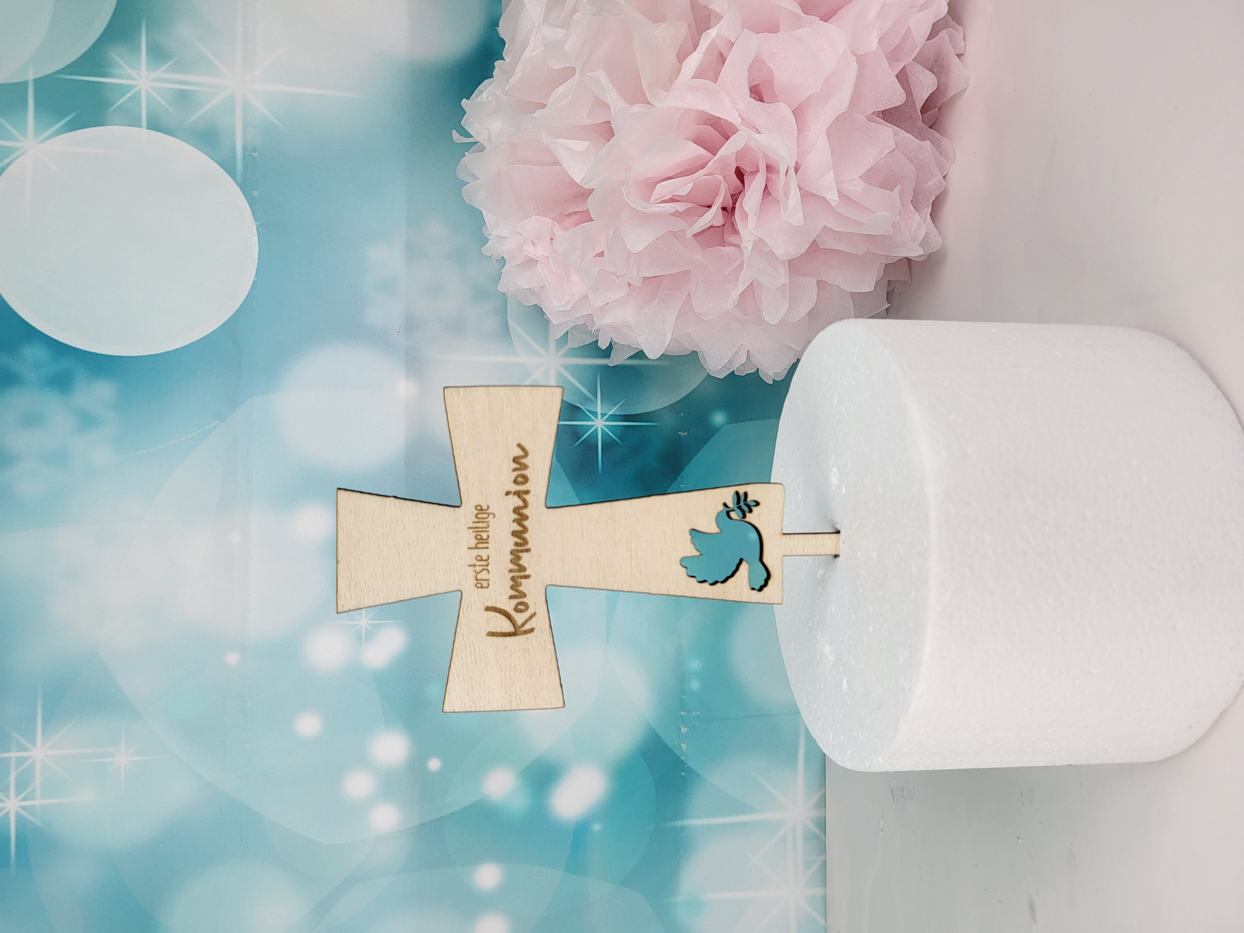 Cake Topper Kreuz erste heilige Kommunion T3