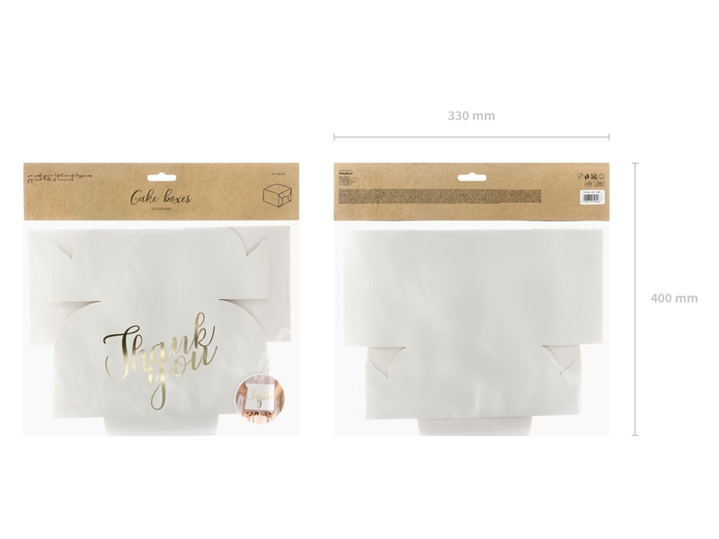Kuchenbox "Thank you" - gold