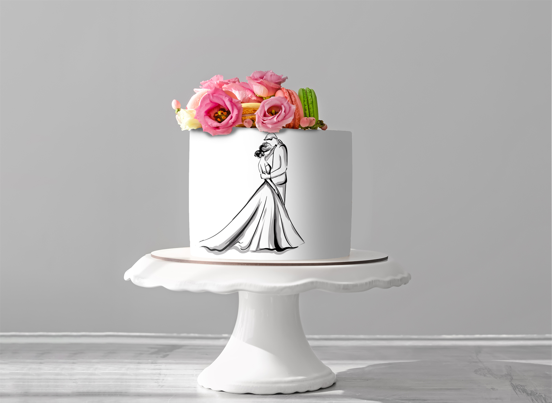 Deko Fondant Brautpaar