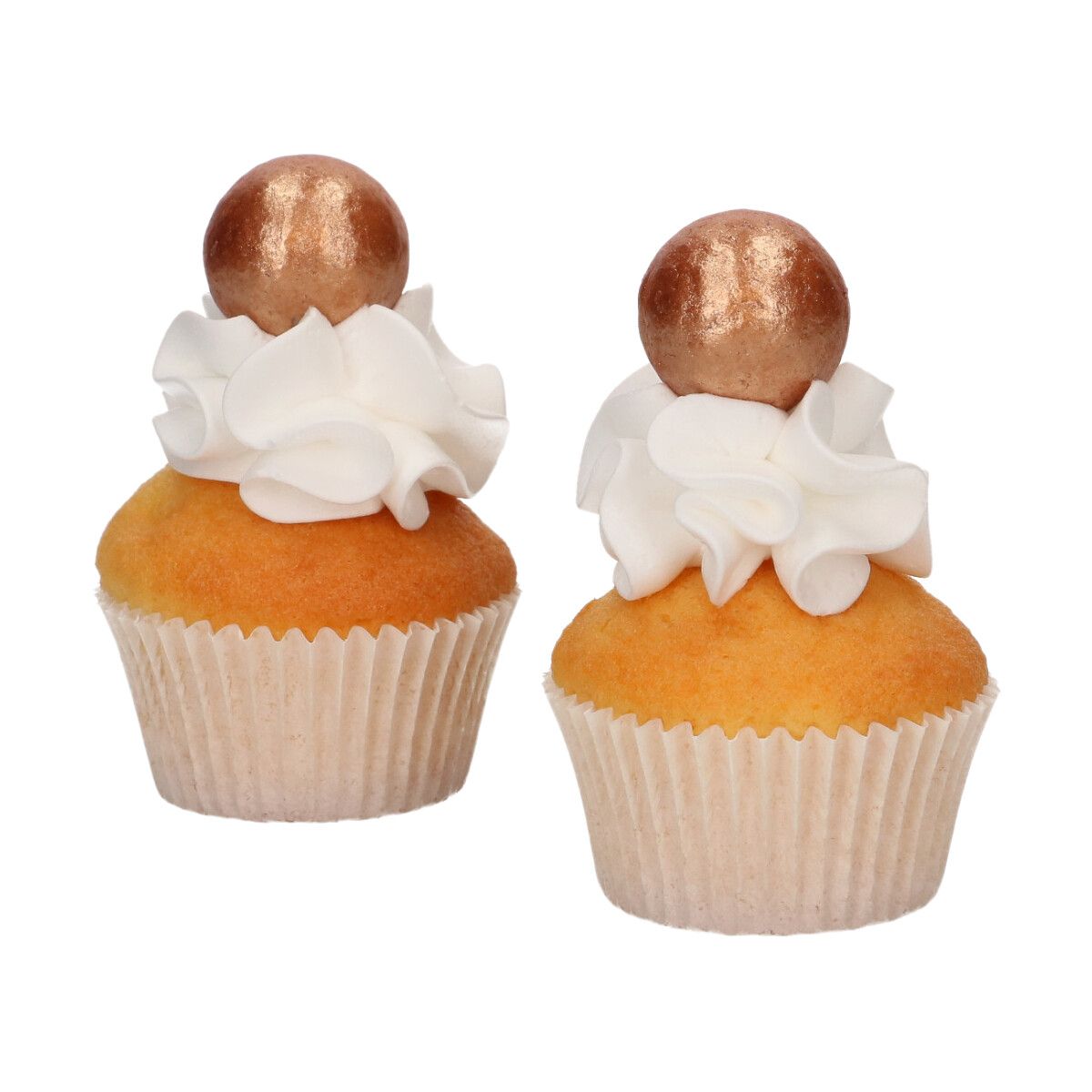 FunCakes Schokokugeln Bronze Gold Set mit 8 Stück