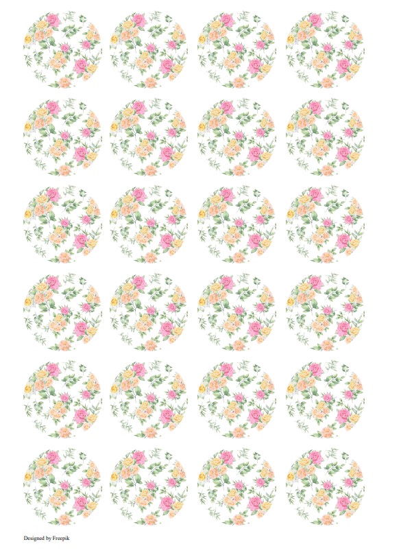 Muffinaufleger Blümchen