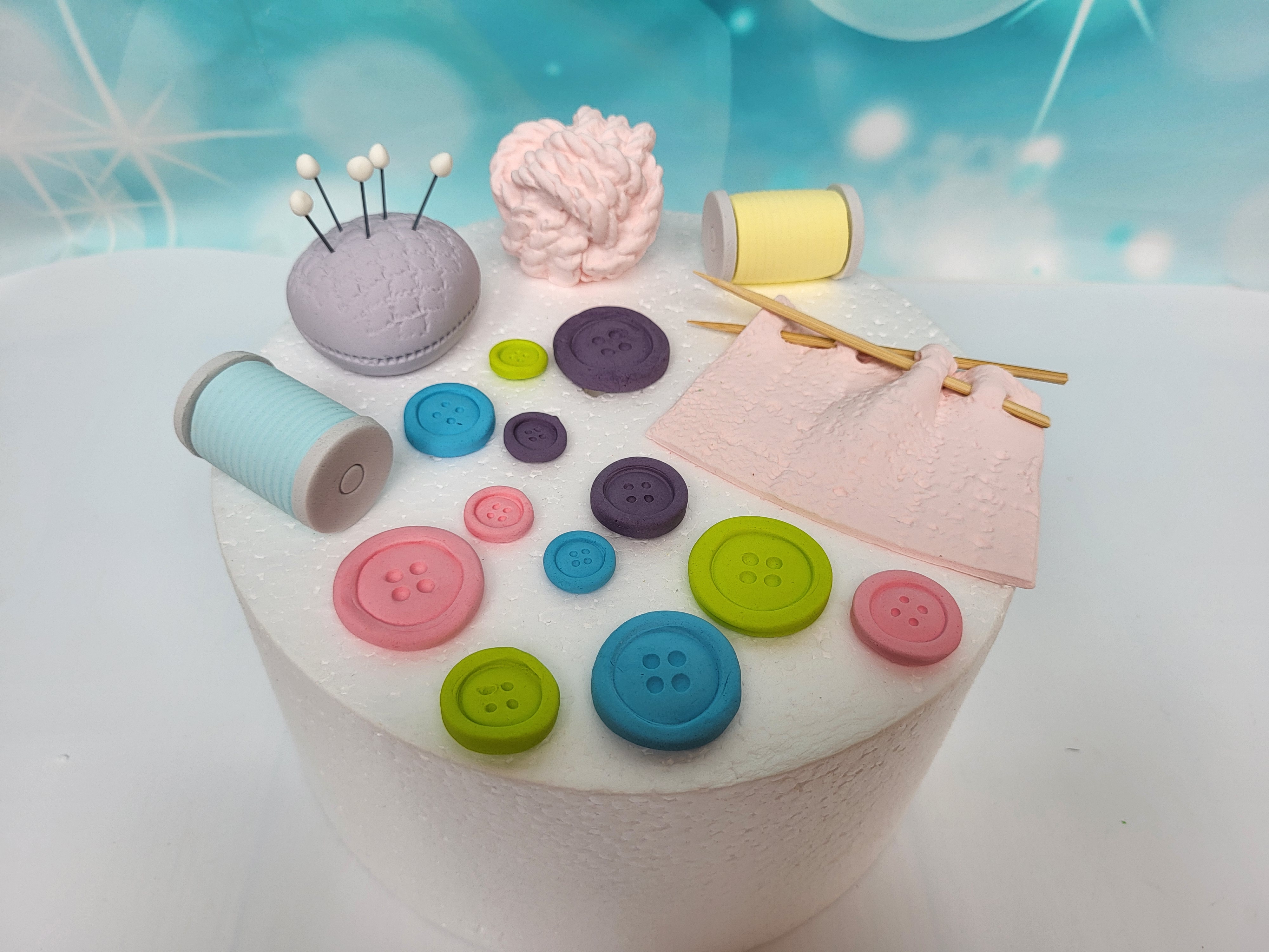 Näh- und Strickdeko-Set
