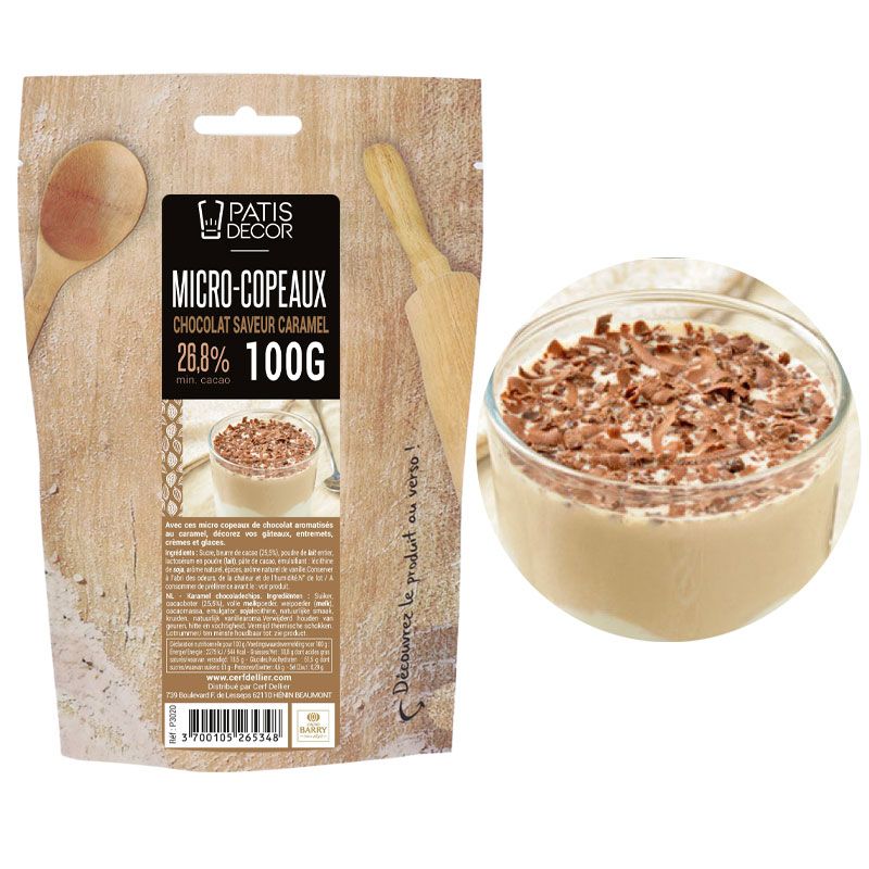 Mini Caramel Chocolate Chips 100 g – Perfekte Dekoration für Ihre süßen Kreationen