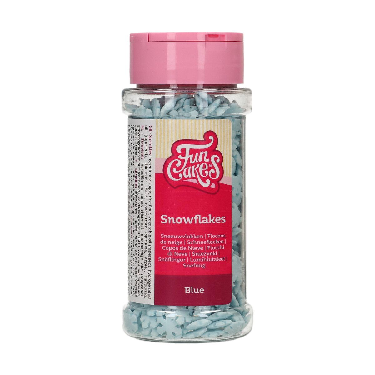 Streudeko  Schneeflocken blau | 50 g