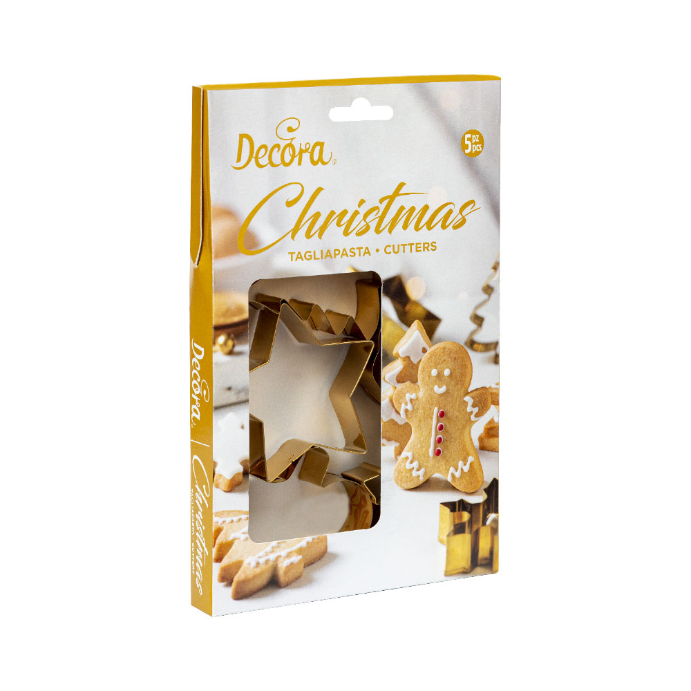 Ausstecher Set Weihnachten gold