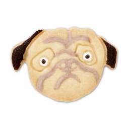 Präge-Ausstecher Mops 5,5 cm A2