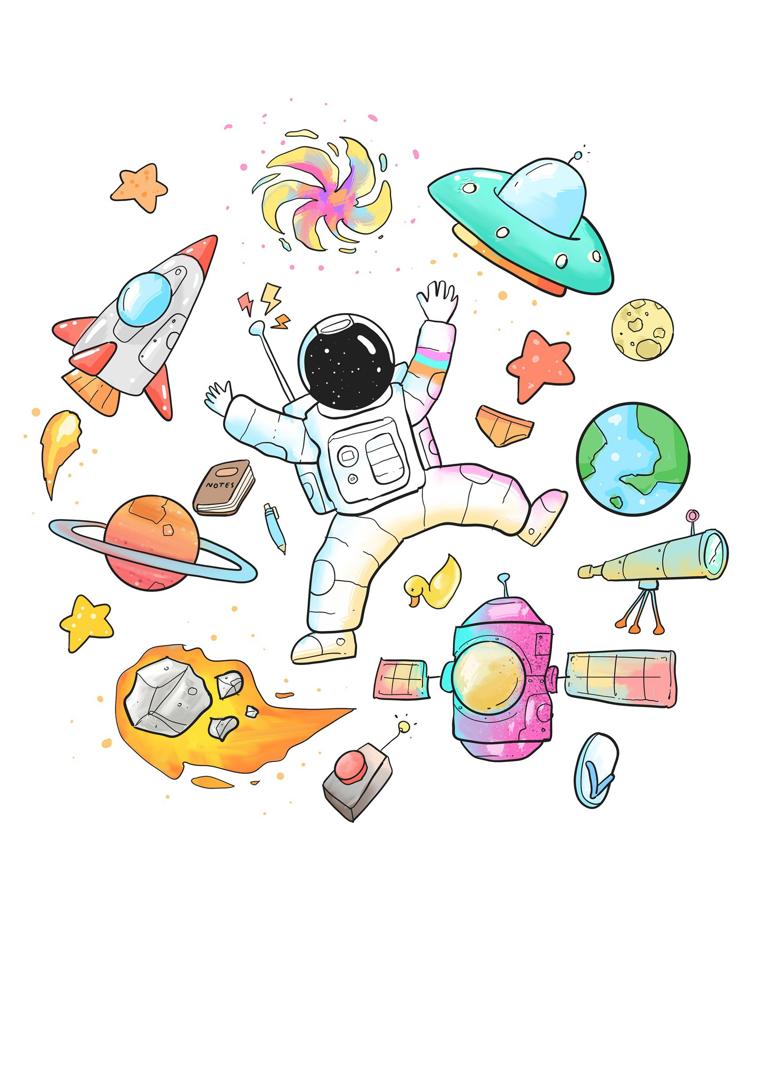 Tortenaufleger Astronaut