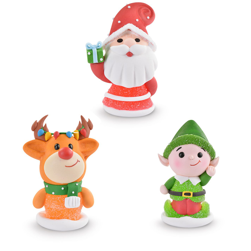 Figuren Set Weichnachten aus Gelee und Zucker | 3 Teile