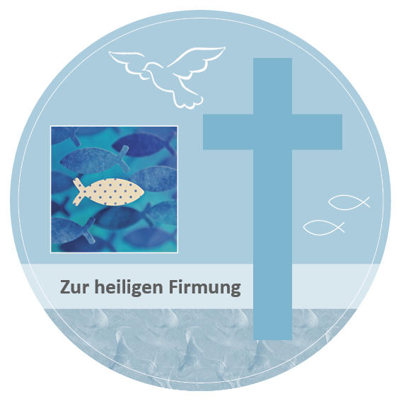 Tortenaufleger „Zur heiligen Firmung“