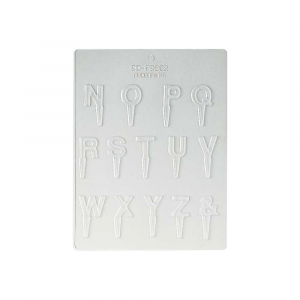 Schokolade Gussform Buchstaben Set N - Z