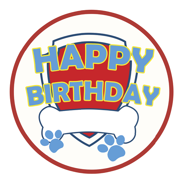 Tortenaufleger "Happy Birthday"