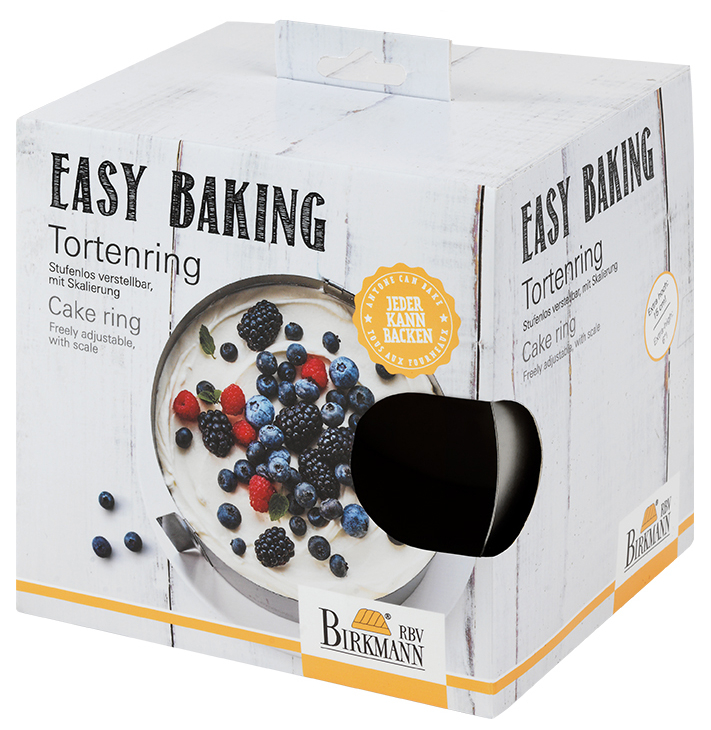 Tortenring verstellbar 15 cm hoch