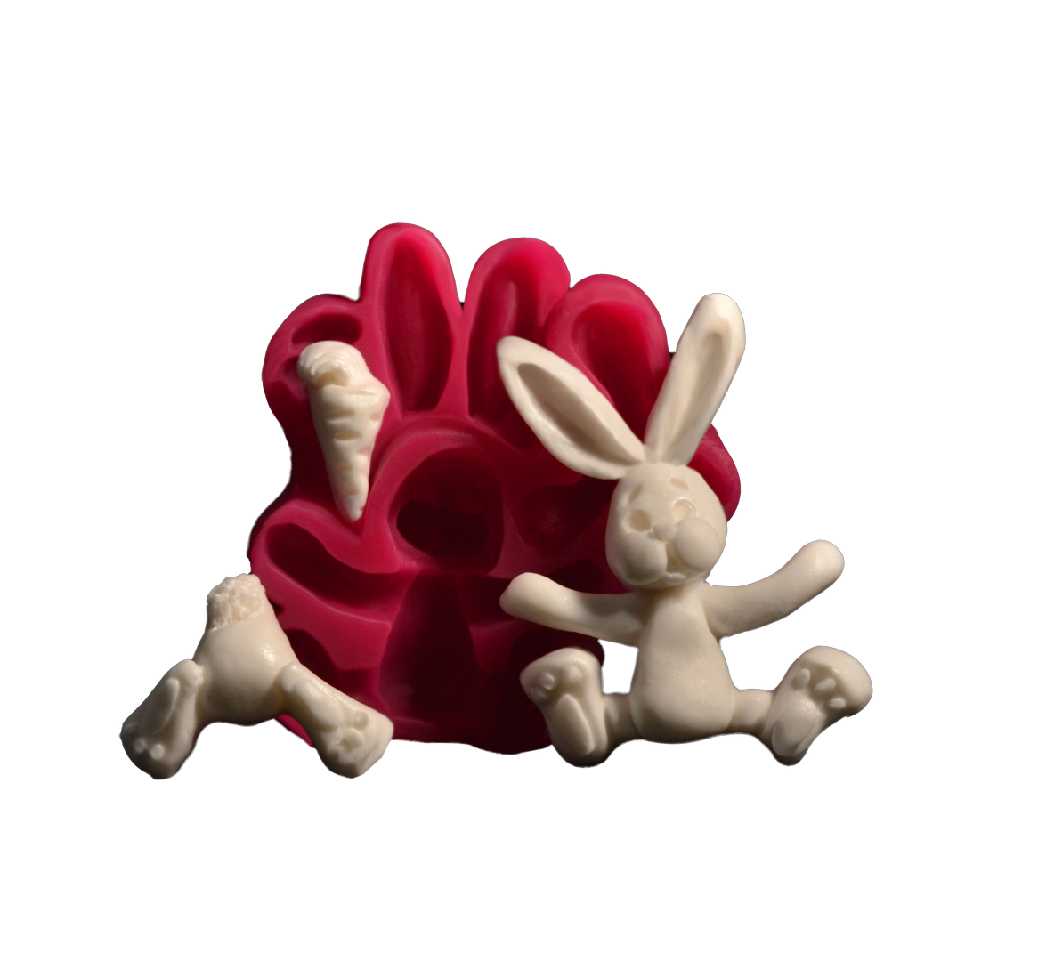 Silikonform Hase