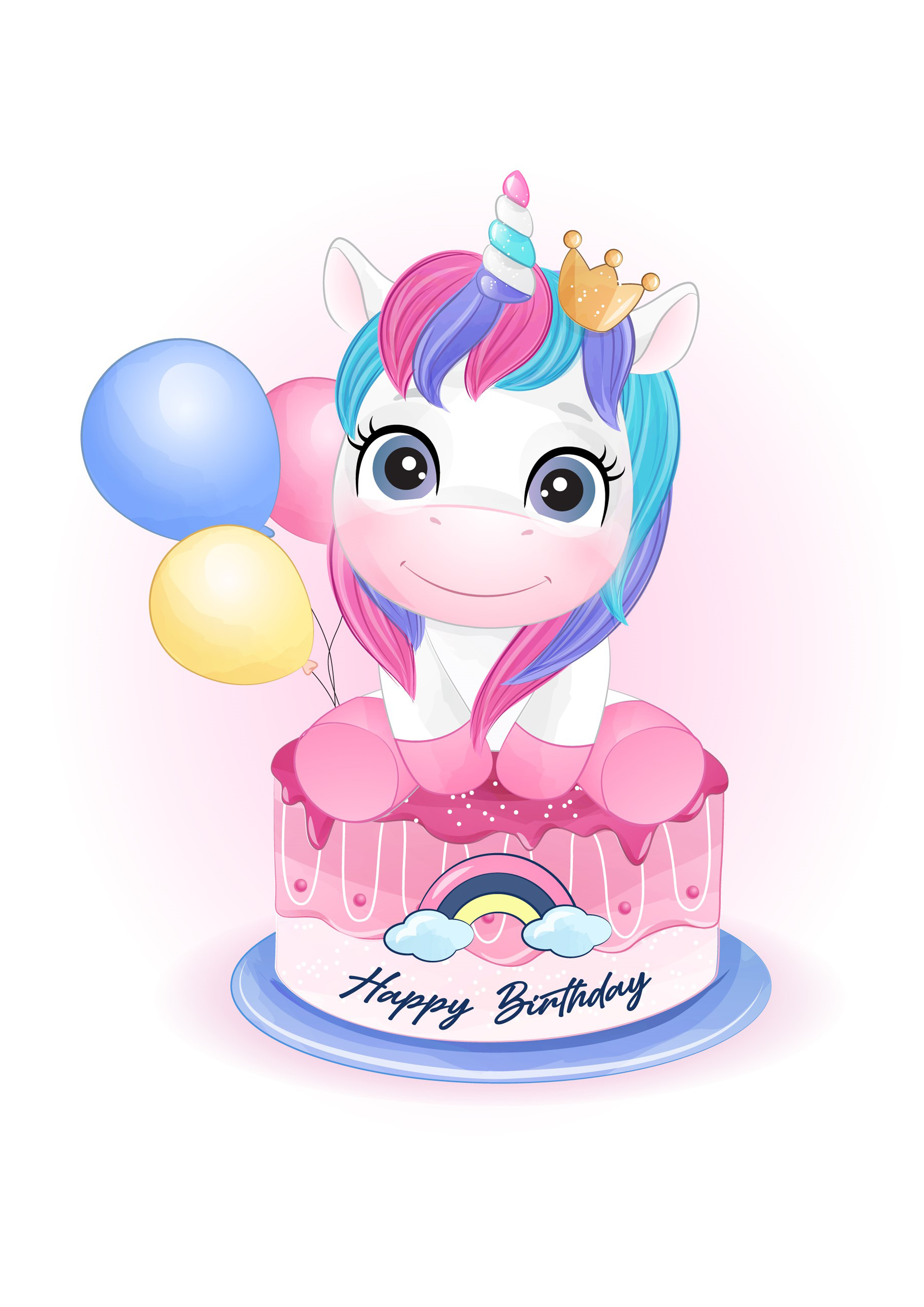 Rouladendekor Einhorn