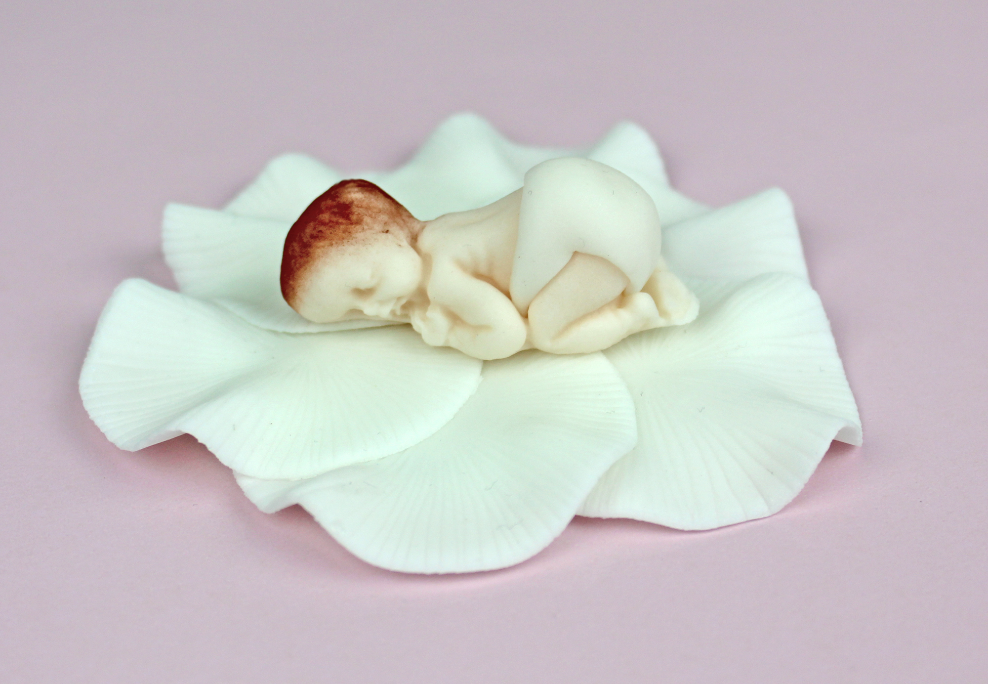 Zuckerfigur Baby weiß