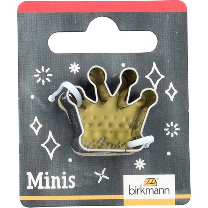 Birkmann Mini-Ausstechform Krone Edelstahl 2,6 cm