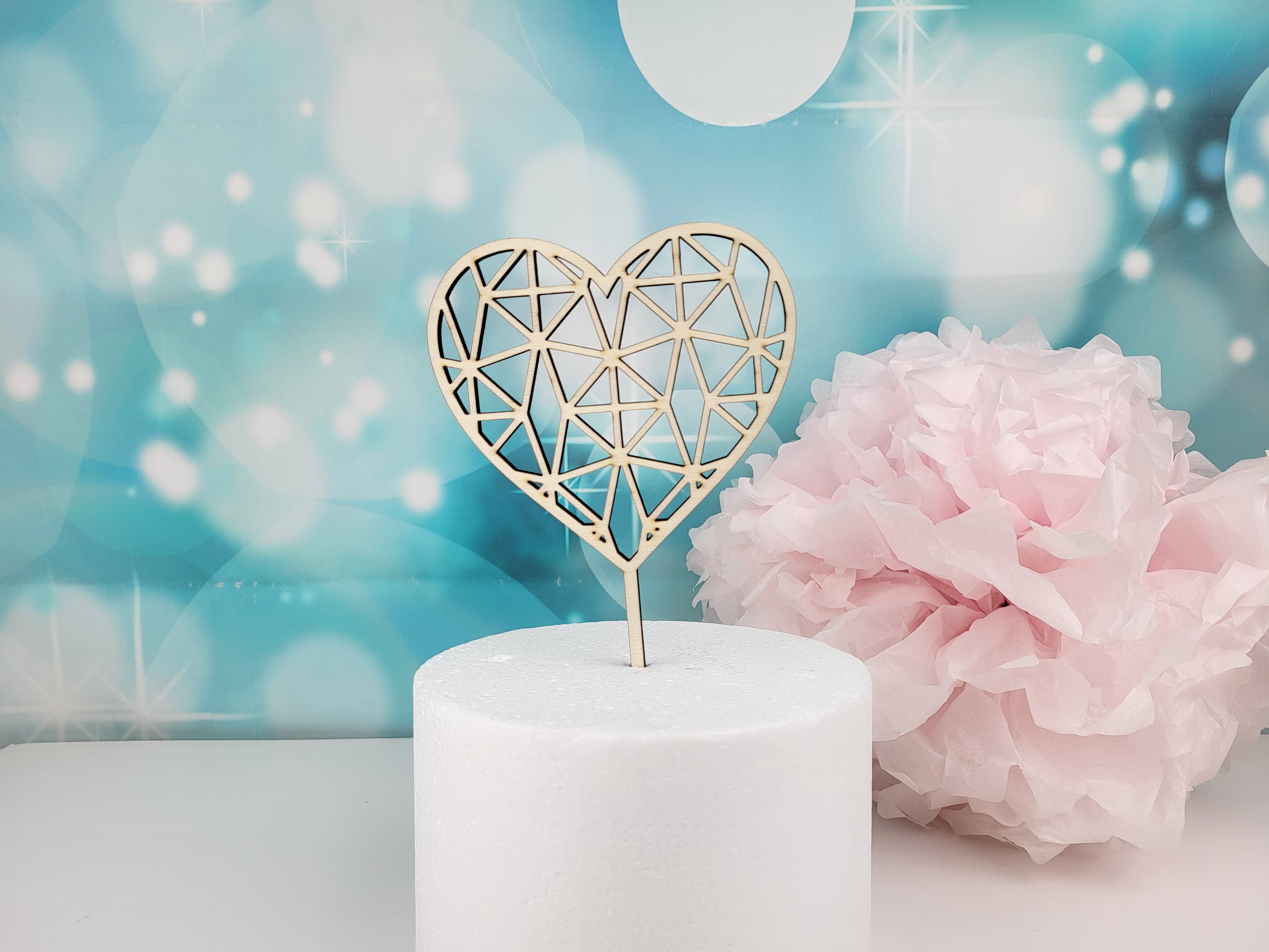 Cake Topper Herz