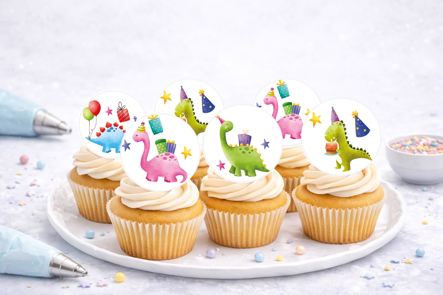 Muffinaufleger Dinosaurier