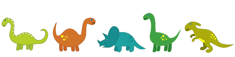 Tortenband Dinos
