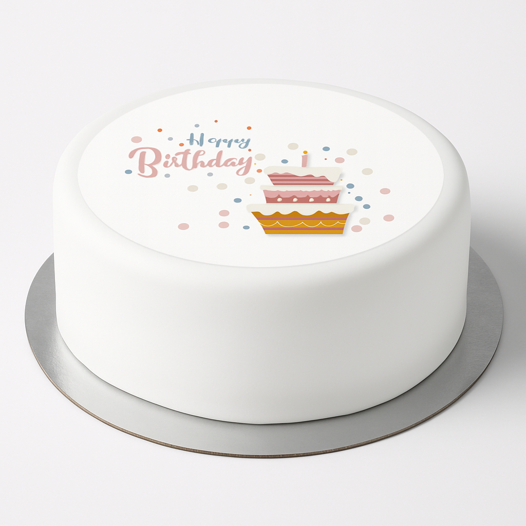 Tortenaufleger Happy Birthday