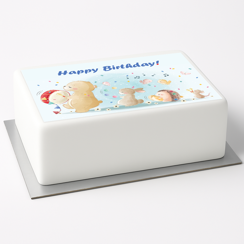 Tortenaufleger Tiere Geburtstag