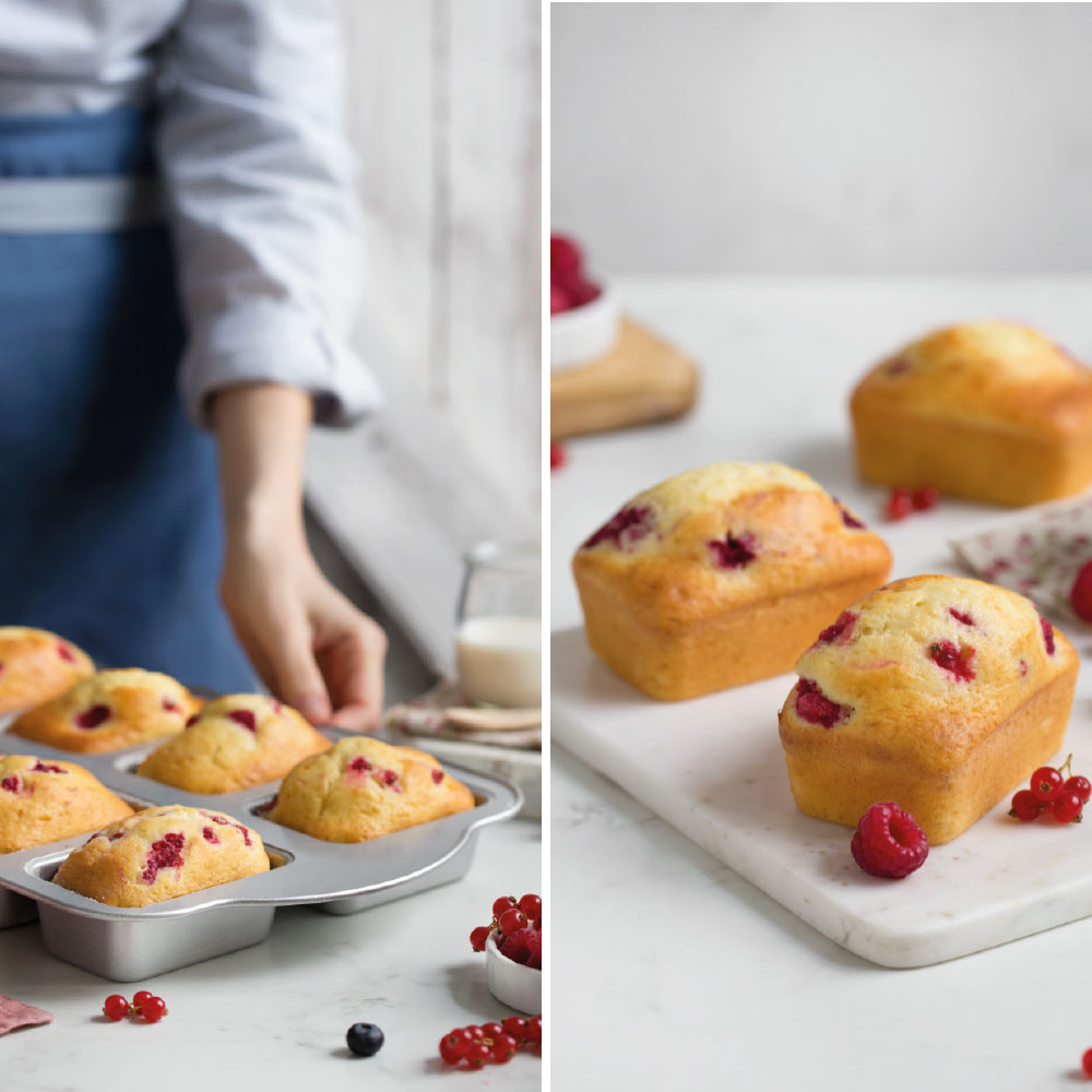 Mini-Kuchen Backform – 8 Hohlräume, Antihaft