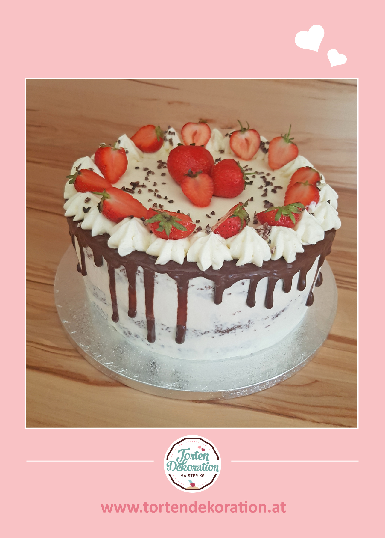 Rezeptkarte Erdbeer Torte