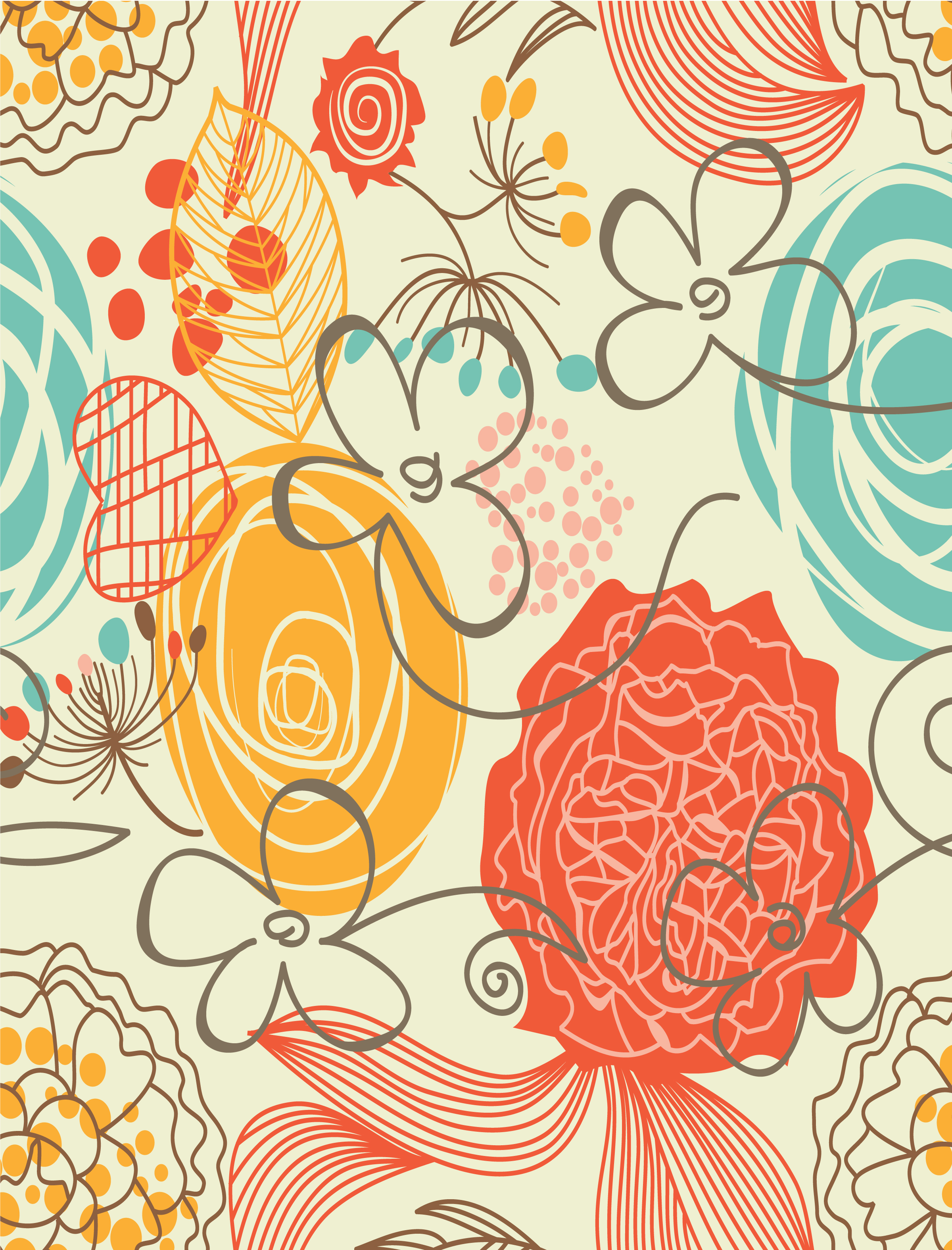 Tortenband Blumen und Herzen