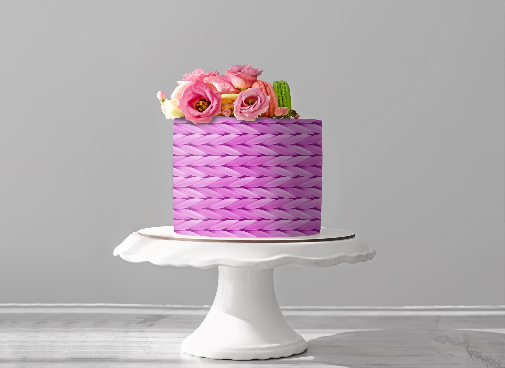 Deko Fondant Strickmuster