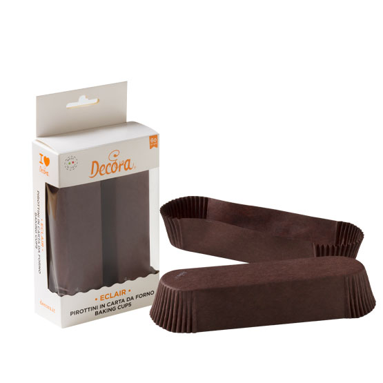 Eclair Förmchen braun