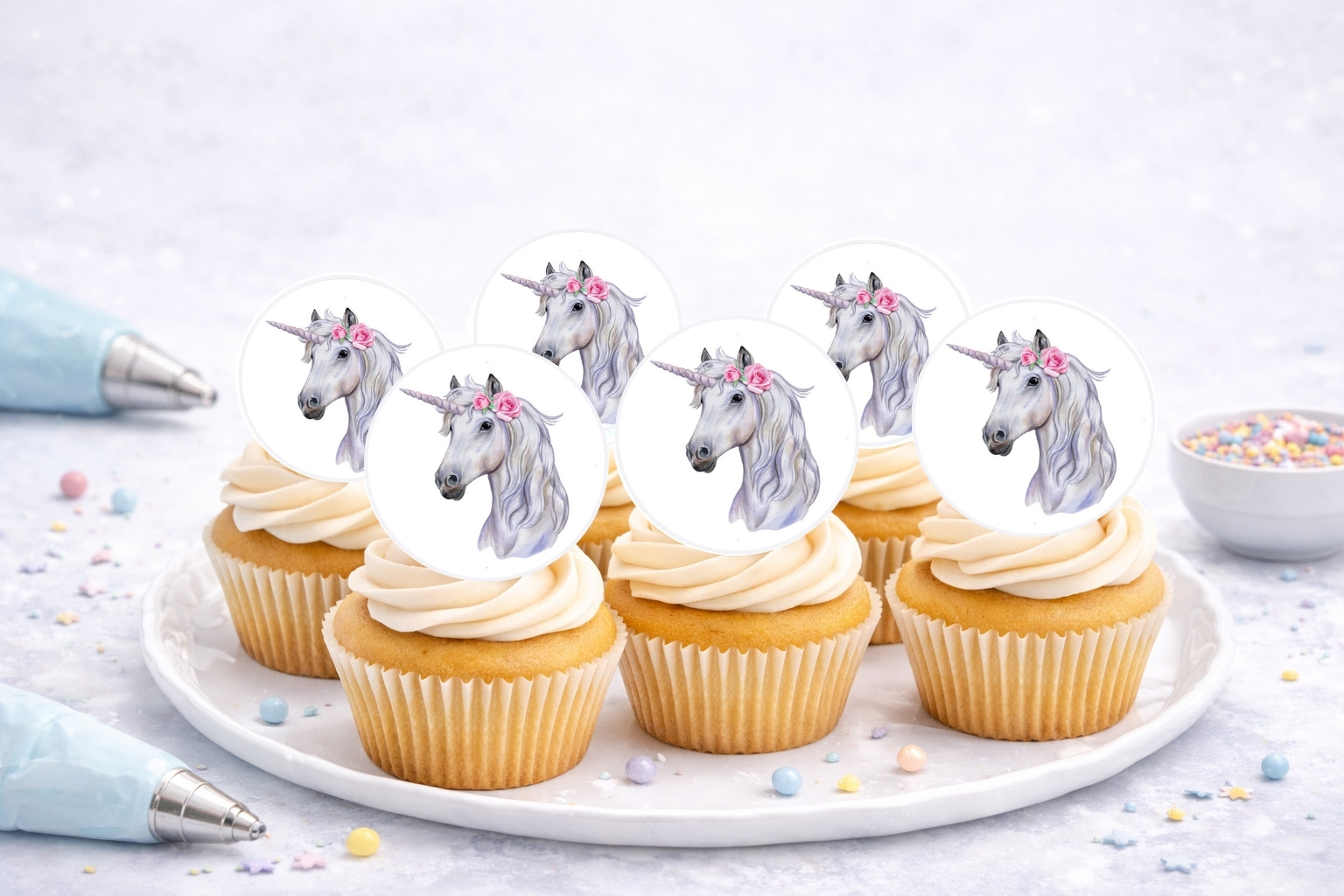 Muffinaufleger Einhorn Unicorn