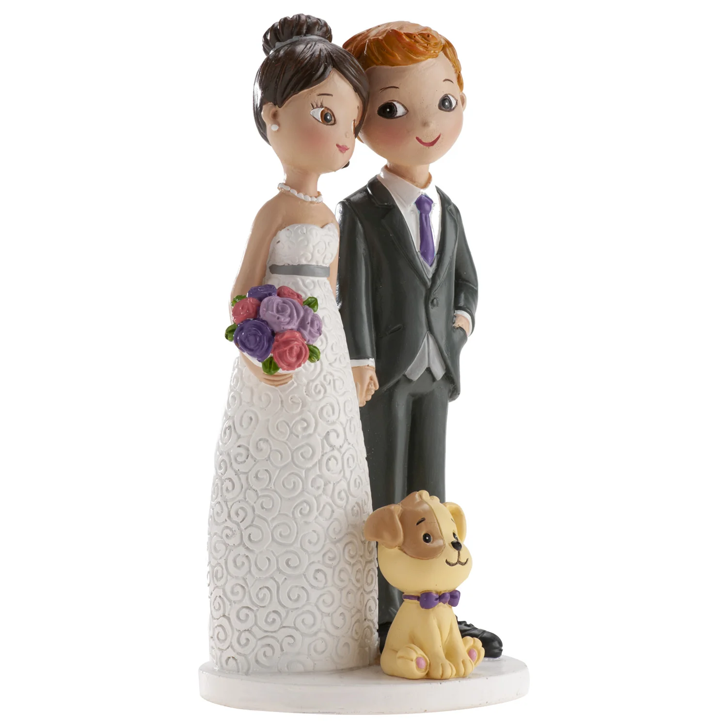 Cake Topper Brautpaar - mit Hund