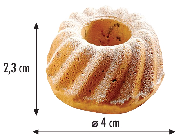Silikonform Mini Gugelhupf Backform