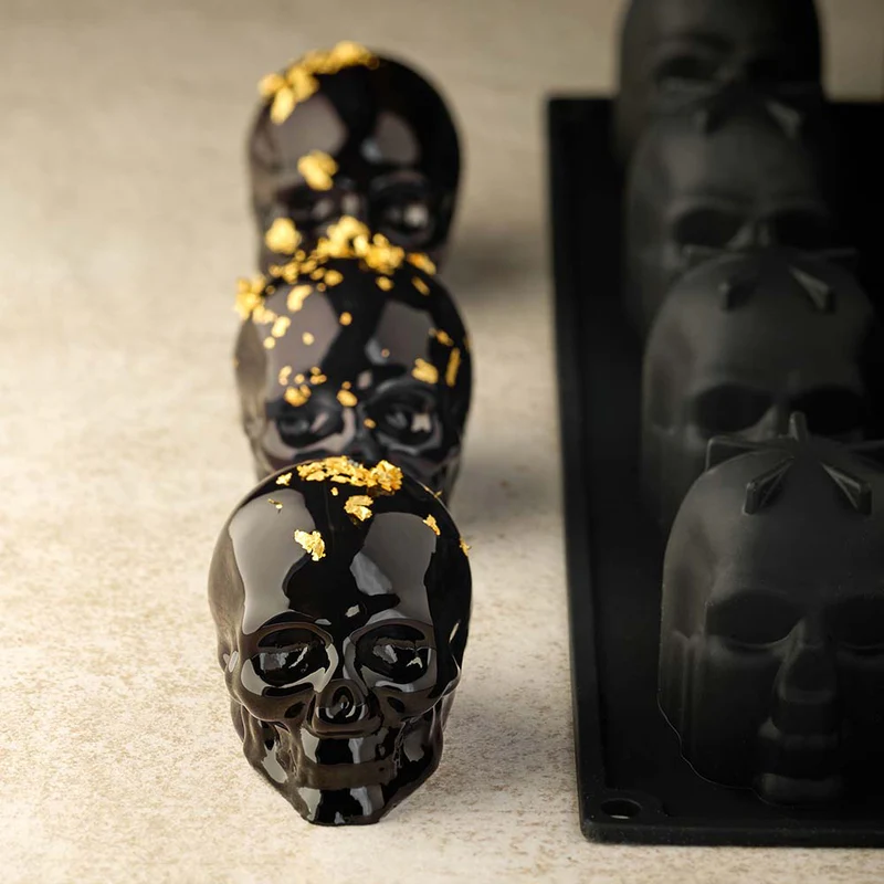 Pavoni PX43110 Skull – Silikonform für kreative Totenkopf-Desserts