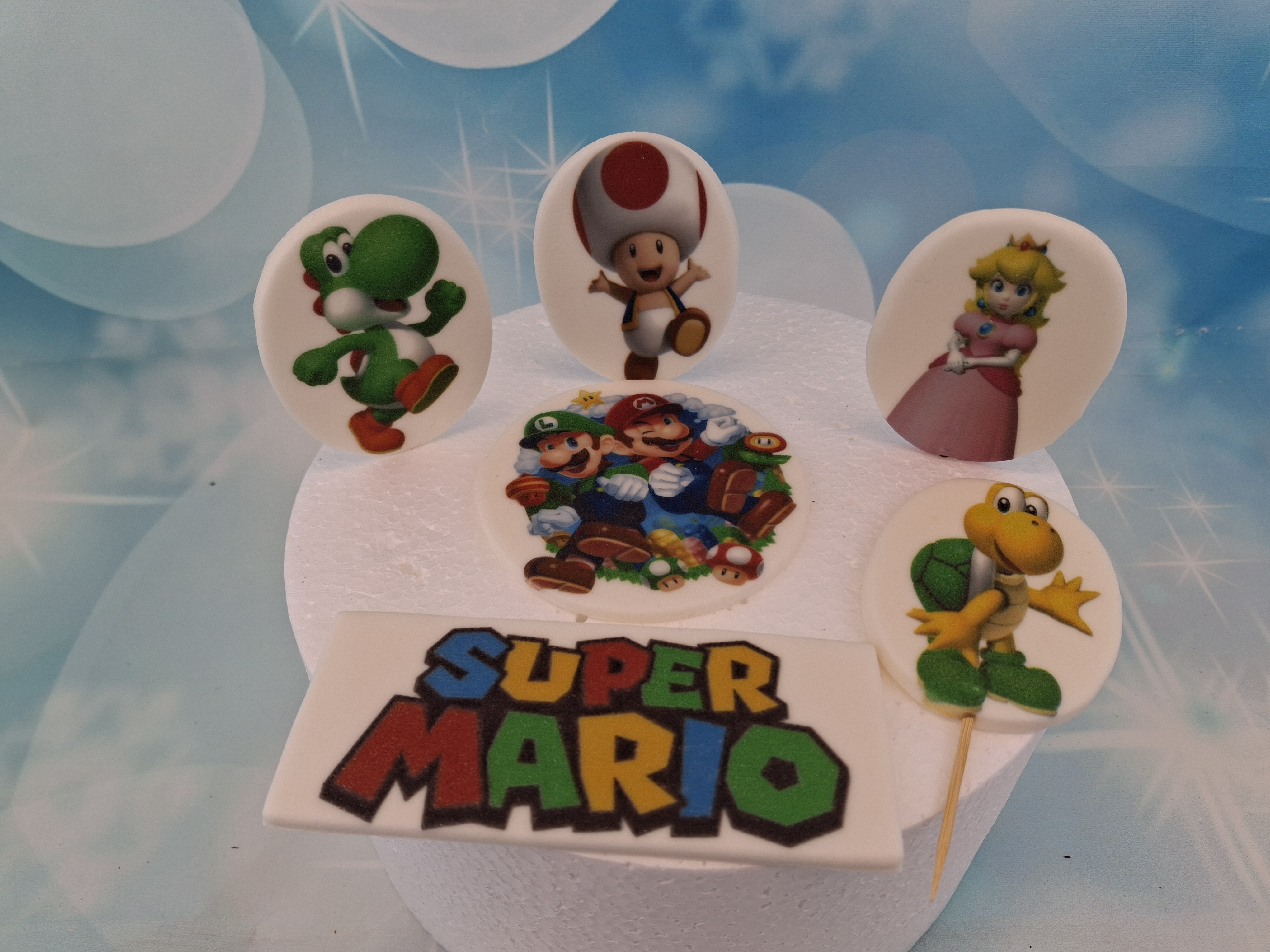 Super Mario – Zucker-Deko für Torten