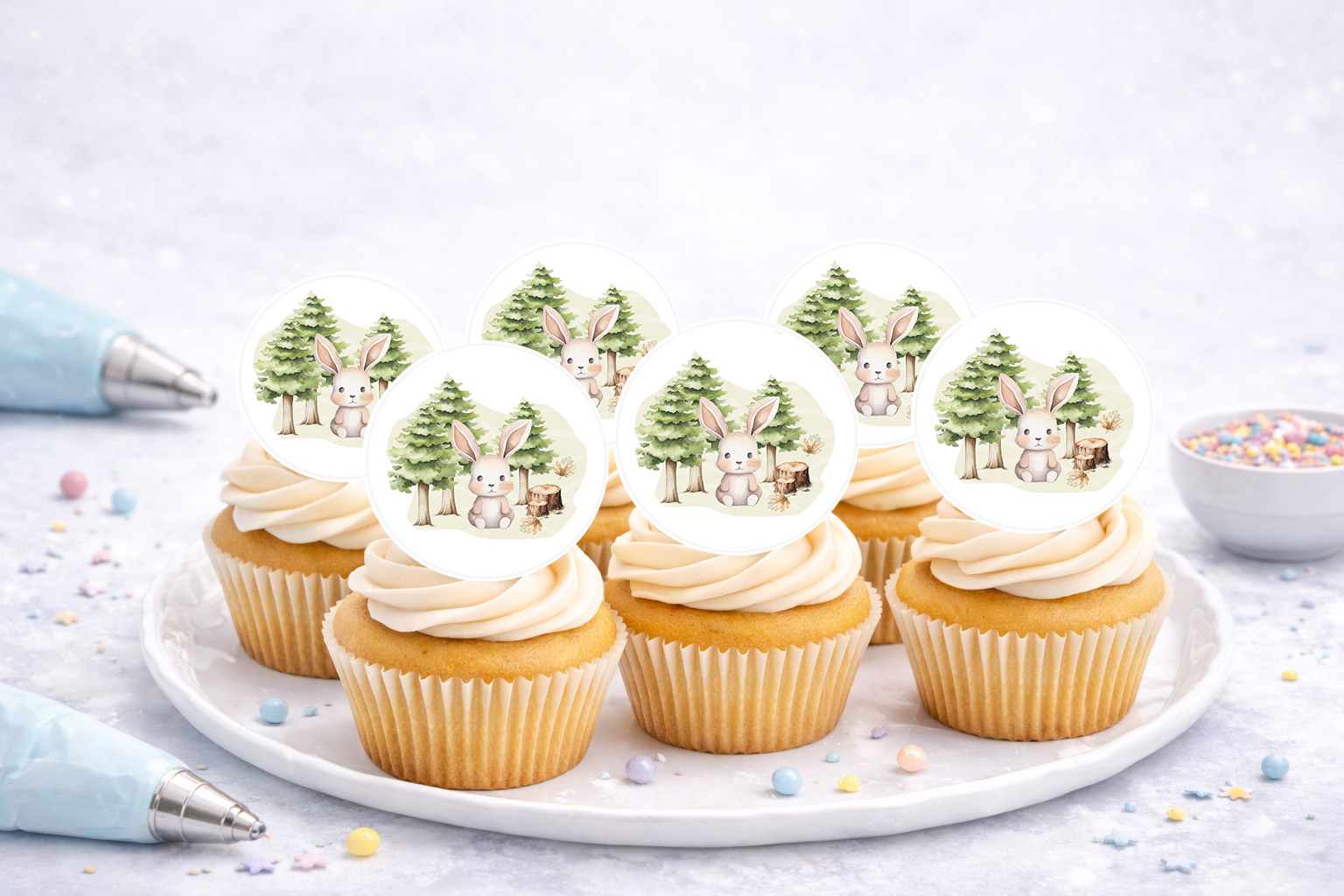 Muffinaufleger Hase Waldtiere